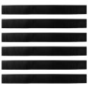 VidaXL Uszczelki z szczotką do drzwi na zatrzask 6 pcs Srebrny 100 cm