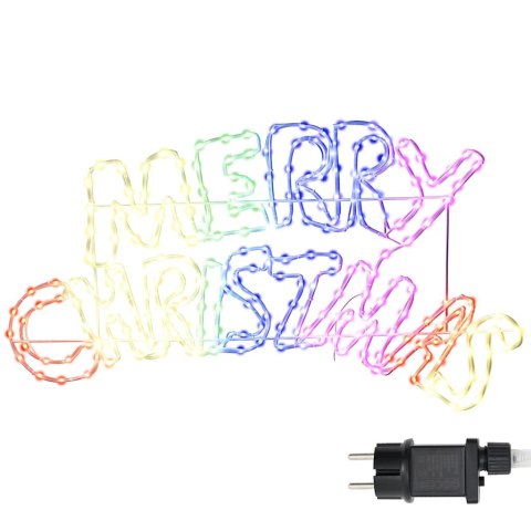 VidaXL Znak Świąteczny Wielokolorowe 99,5 x 54 cm PVC