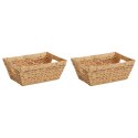 VidaXL Kosze do przechowywania 2 pcs Naturalny 38 x 28 x 15 cm
