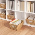 VidaXL Kosze do przechowywania 2 pcs Naturalny 38 x 28 x 15 cm