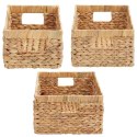 VidaXL Kosze do przechowywania 3 pcs Naturalny Hiacynt wodny