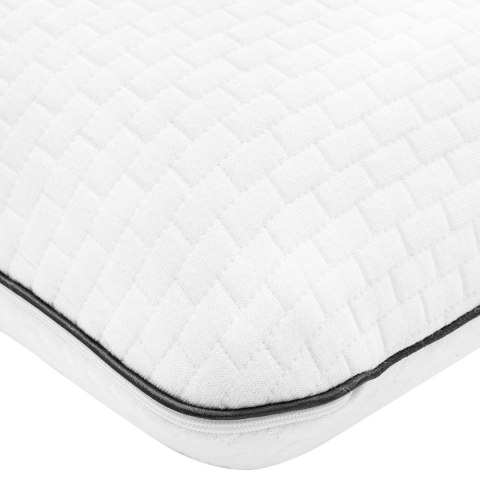 VidaXL Poduszka do spania Gładki Biały 30 x 50 x 9 cm Pianka żelowa