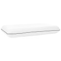 VidaXL Poduszka do spania Gładki Biały 80 x 35 x 10 cm Pianka żelowa
