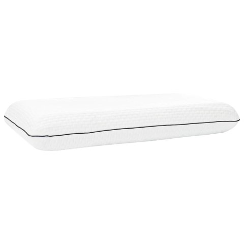VidaXL Poduszka do spania Gładki Biały 80 x 35 x 10 cm Pianka żelowa