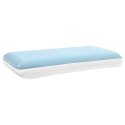 VidaXL Poduszka do spania Gładki Biały 80 x 35 x 10 cm Pianka żelowa