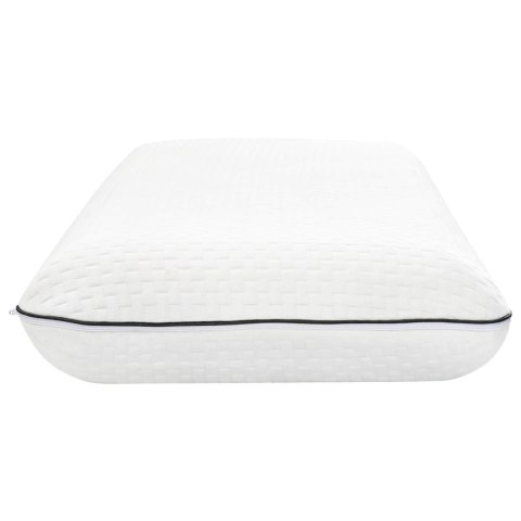 VidaXL Poduszka do spania Gładki Biały 80 x 35 x 10 cm Pianka żelowa