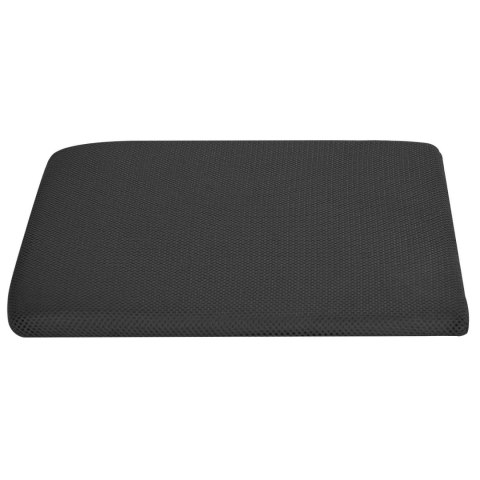 VidaXL Poduszka na siedzisko Czarny 39 x 38 x 8,5 cm Pianka PU
