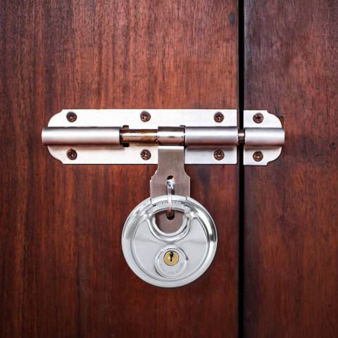 VidaXL Kłódki discus z kluczami 2 pcs Srebrny 9 x 2.8 x 9 cm