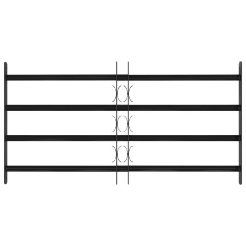 VidaXL Kratka Okienna 115 x 60 cm Stal malowana proszkowo Czarny