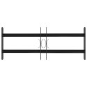 VidaXL Kratka Okienna 76 x 30 cm Stal malowana proszkowo Czarny