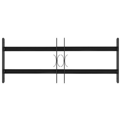 VidaXL Kratka Okienna 76 x 30 cm Stal malowana proszkowo Czarny