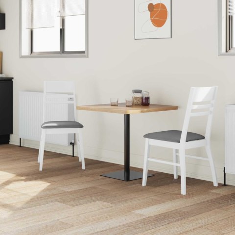 VidaXL Krzesła jadalne 2 pcs Biały 43 x 54 x 89 cm Drewno Gumowe