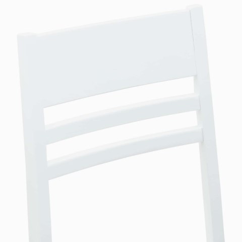 VidaXL Krzesła jadalne 2 pcs Biały 43 x 54 x 89 cm Drewno Gumowe