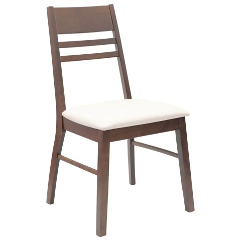 VidaXL Krzesła jadalne 2 pcs Jasny Brąz 43 x 54 x 89 cm Drewno Gumowe