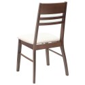 VidaXL Krzesła jadalne 2 pcs Jasny Brąz 43 x 54 x 89 cm Drewno Gumowe