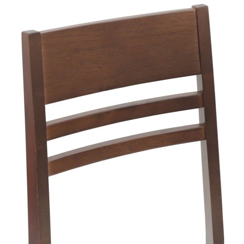VidaXL Krzesła jadalne 2 pcs Jasny Brąz 43 x 54 x 89 cm Drewno Gumowe