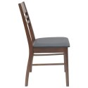 VidaXL Krzesła jadalne 2 pcs Jasny Brąz 43 x 54 x 89 cm Drewno Gumowe