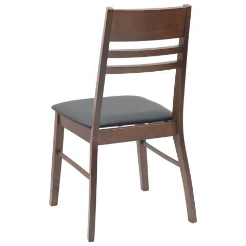VidaXL Krzesła jadalne 2 pcs Jasny Brąz 43 x 54 x 89 cm Drewno Gumowe