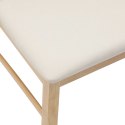 VidaXL Krzesła jadalne 2 pcs Naturalny 43 x 54 x 89 cm Drewno Gumowe