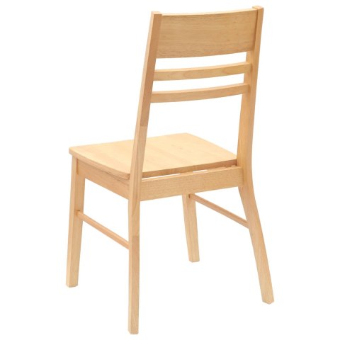 VidaXL Krzesła jadalne 2 pcs Naturalny 43 x 54 x 89 cm Drewno Gumowe