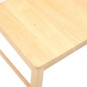 VidaXL Krzesła jadalne 2 pcs Naturalny 43 x 54 x 89 cm Drewno Gumowe