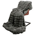 VidaXL Koc antypoślizgowy z sztucznego futra królika Olite 4 pcs