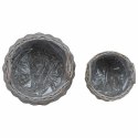 VidaXL Kosz na rośliny z przechowywaniem 2 pcs Szary Rattan Lacak