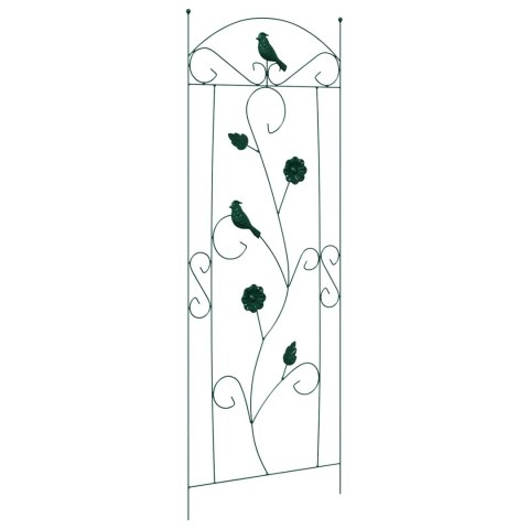 VidaXL Ogrodzenie Ogrodowe 3 pcs Zielony 110 x 40 cm Stal