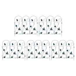 VidaXL Ogrodzenie Ogrodowe 5 pcs zielony Stal