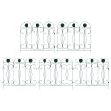 VidaXL Ogrodzenie Ogrodowe 5 pcs zielony Stal