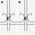 VidaXL Ogrodzenie Ogrodowe 5 pcs zielony Stal