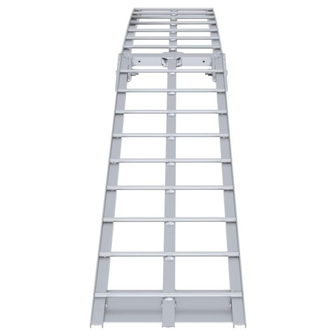 VidaXL Rampa Motocyklowa Srebrny 180 x 28 x 5 cm Aluminium