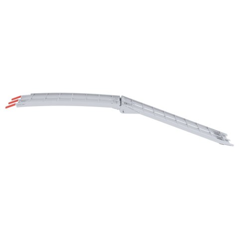 VidaXL Rampa Motocyklowa Srebrny 180 x 28 x 5 cm Aluminium