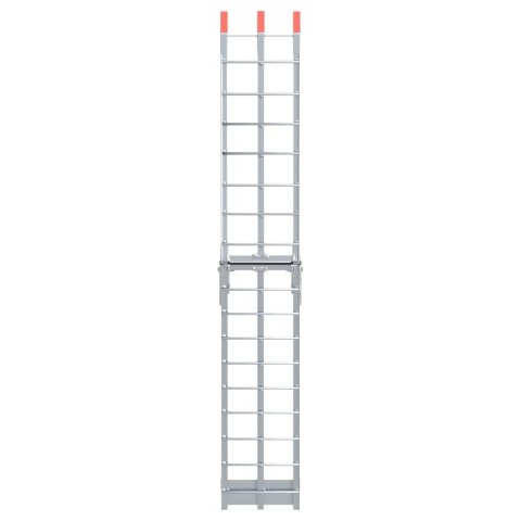 VidaXL Rampa Motocyklowa Srebrny 180 x 28 x 5 cm Aluminium