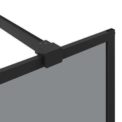 VidaXL Ściana prysznicowa typu walk-in Czarny 100 x 195 cm