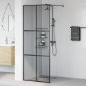VidaXL Ściana prysznicowa typu walk-in Czarny 80 x 195 cm