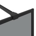 VidaXL Ściana prysznicowa typu walk-in Czarny 90 x 195 cm