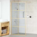 VidaXL Ściana prysznicowa typu walk-in złoty 100 x 195 cm