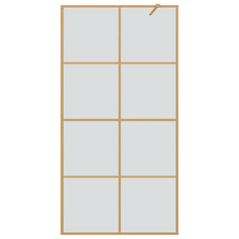 VidaXL Ściana prysznicowa typu walk-in złoty 100 x 195 cm