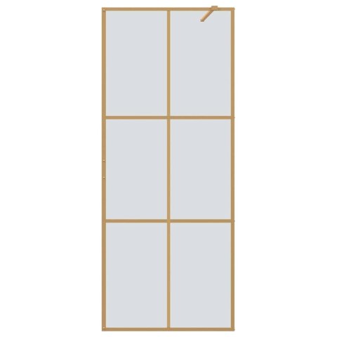 VidaXL Ściana prysznicowa typu walk-in złoty 80 x 195 cm