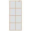 VidaXL Ściana prysznicowa typu walk-in złoty 80 x 195 cm