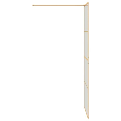 VidaXL Ściana prysznicowa typu walk-in złoty 80 x 195 cm