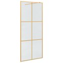 VidaXL Ściana prysznicowa typu walk-in złoty 90 x 195 cm