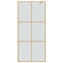 VidaXL Ściana prysznicowa typu walk-in złoty 90 x 195 cm