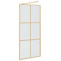VidaXL Ściana prysznicowa typu walk-in złoty 90 x 195 cm