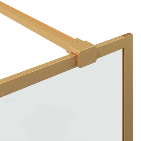 VidaXL Ściana prysznicowa typu walk-in złoty 90 x 195 cm