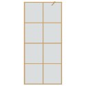 VidaXL Ściana prysznicowa typu walk-in złoty 90 x 195 cm