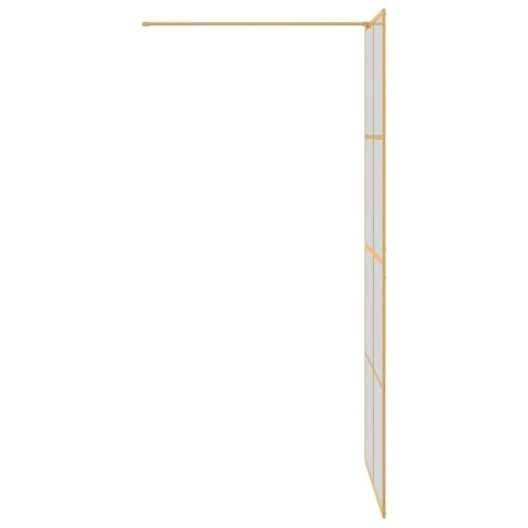 VidaXL Ściana prysznicowa typu walk-in złoty 90 x 195 cm