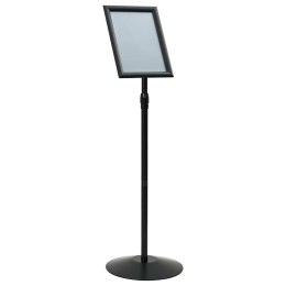 STOJAK NA PLAKATY SREBRNY A3 PVC I STAL
