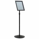 STOJAK NA PLAKATY SREBRNY A4 PVC I STAL